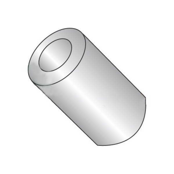 Newport Fasteners Round Spacer, #8 Screw Size, Plain Stainless Steel, 3/4 in Overall Lg, 0.166 in Inside Dia 450362